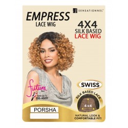 SENSATIONNEL EMPRESS SYNTHETIC SWISS SILK BASE 4X4 LACE FRONT WIG PORSHA