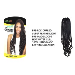 Urban Beauty  Synthetic Hair Crochet Braids Loop 2x Real Goddess Locs Wave 24"  