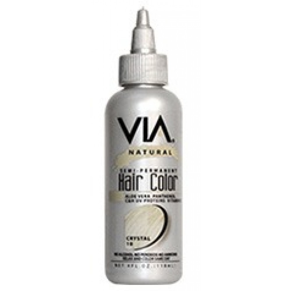 via natural semi-permanent hair color #10 crystal