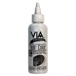 Via Natural Semi-permanent Hair Color #128 Black Satin