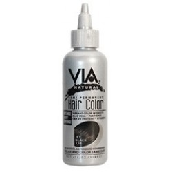 via natural semi-permanent hair color #130 jet black