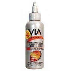 via natural semi-permanent hair color #32 sunlit orange