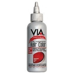 via natural semi-permanent hair color #62 bright red