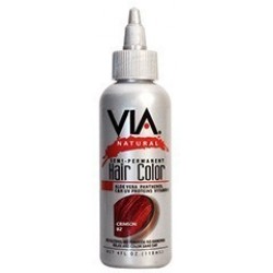 via natural semi-permanent hair color #82 crimson