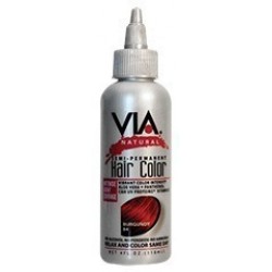 via natural semi-permanent hair color #84 burgundy
