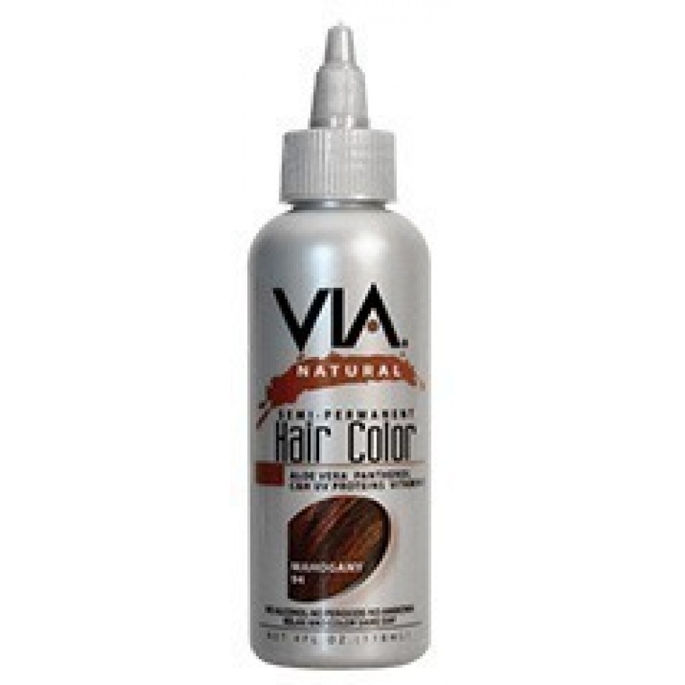 via natural semi-permanent hair color #94 mahogany