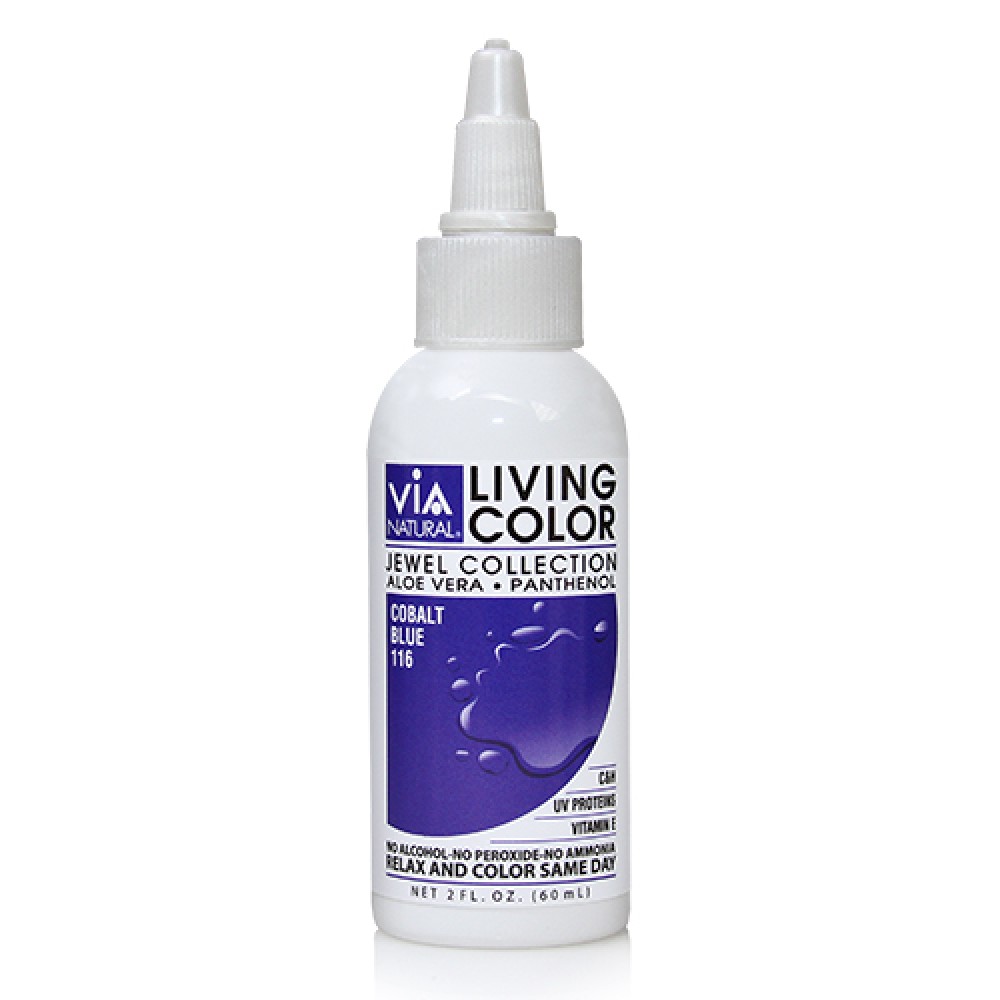 Via Natural Living Permanent Hair Color #116 Cobalt Blue 4oz