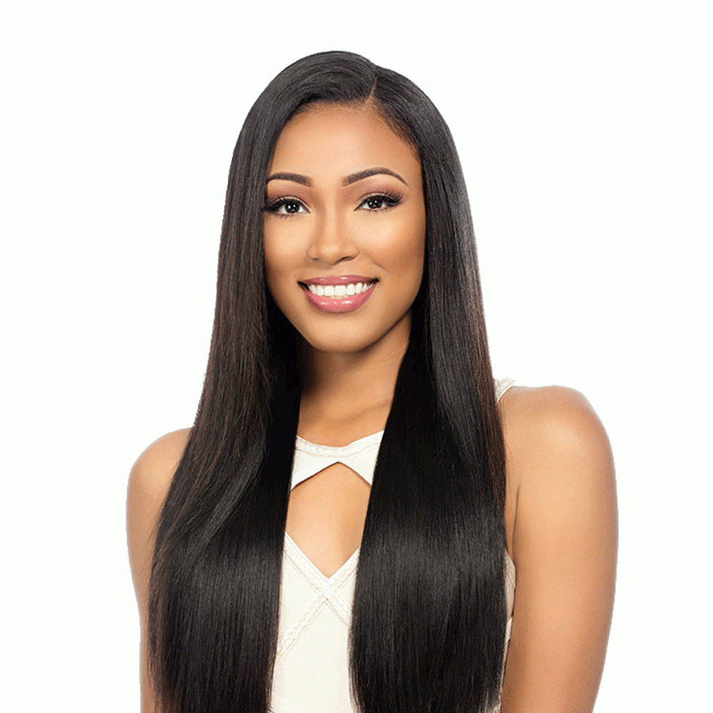 sensationnel unprocessed malysian virgin remy human hair weave natural yak straight 6pcs + free closure