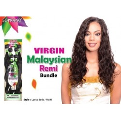bijoux beauty element soprano unprocessed  malysian virgin remy human hair weave loose body 6pcs + free closure