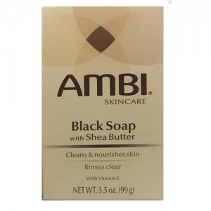 Ambi Skin Care Black Soap With Shea Butter Bar Soap 3.5 Oz 