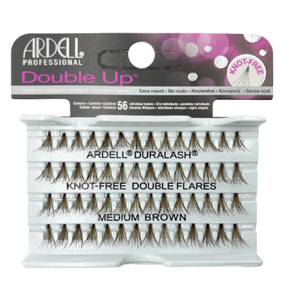 Ardell Trio Double Up Dura Lash Medium Brown Individual Lash