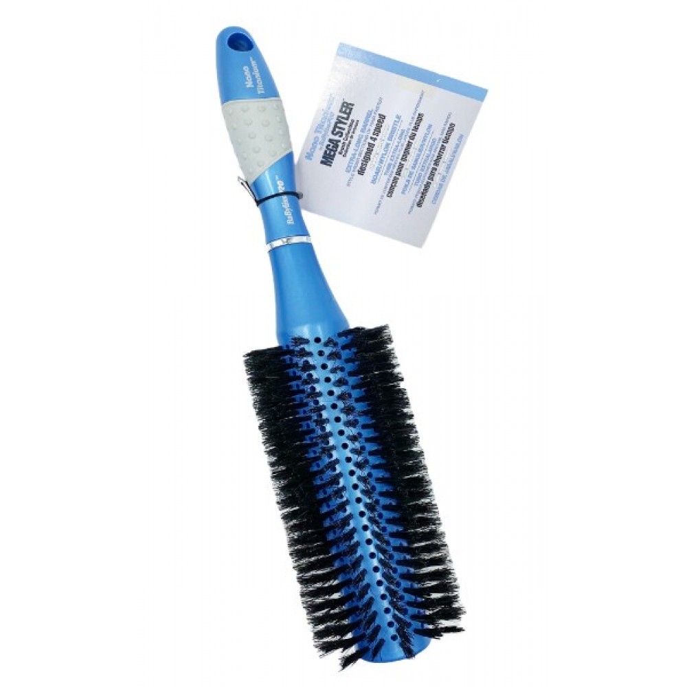 Babyliss Pro Mega Styler Hair Brush Boar Nylon Bristle Round Brush