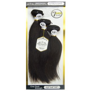 B&b Express 100% Unprocessed Brazilian Remi Human Hair Weave Straight