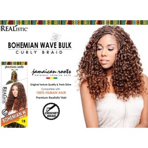 Beauty Element Synthetic Hair Crochet Braid Bohemian Wave Bulk 24"