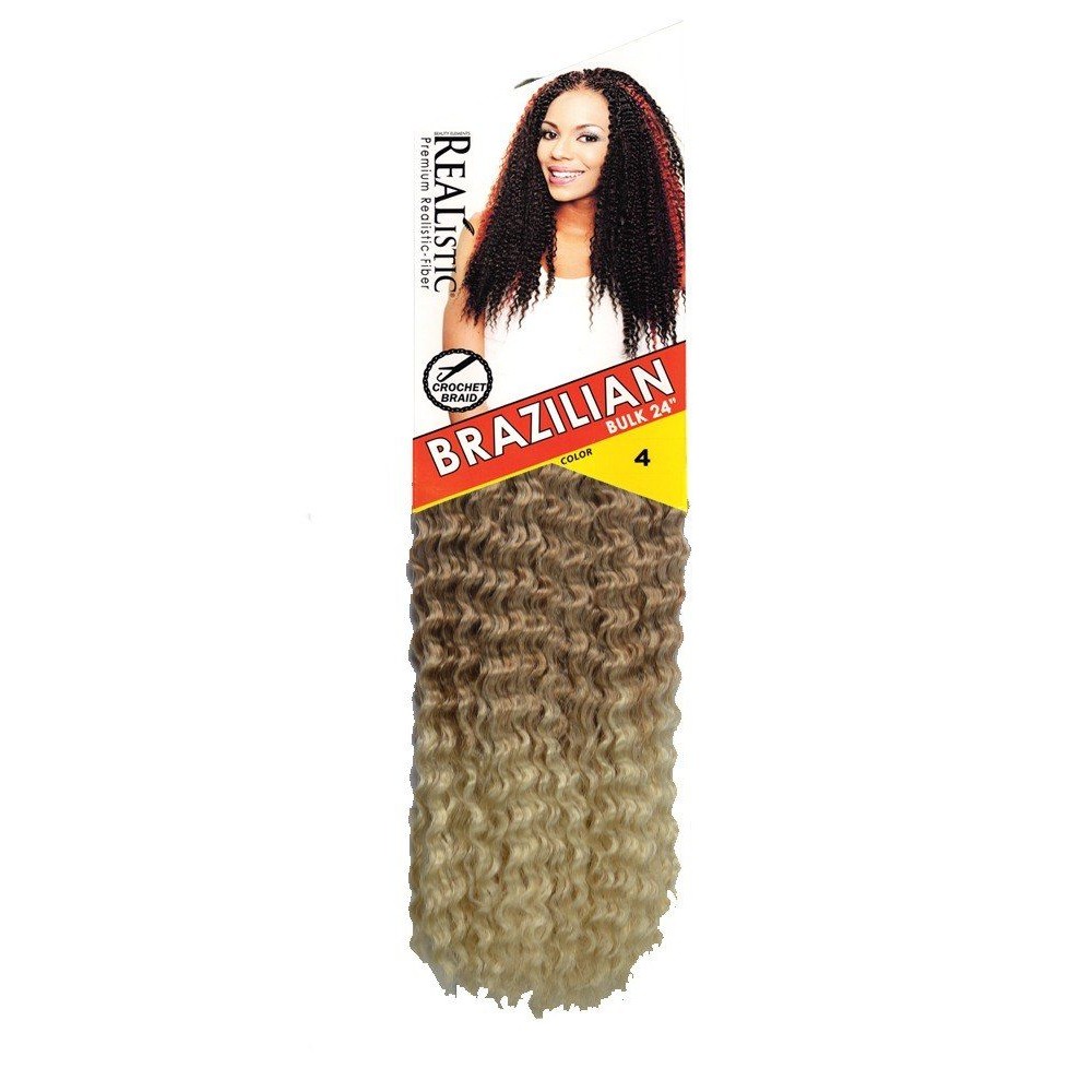 Beauty Element Synthetic Hair Crochet Braid Brazilian Curl Bulk 24