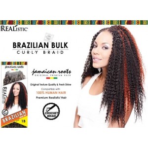 Beauty Element Synthetic Hair Crochet Braid Brazilian Curl Bulk 24"