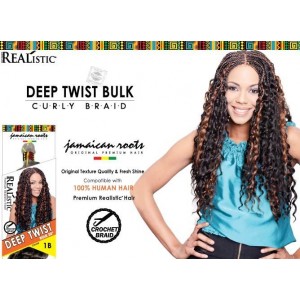 Beauty Element Synthetic Hair Crochet Braid Deep Twist Bulk 24"