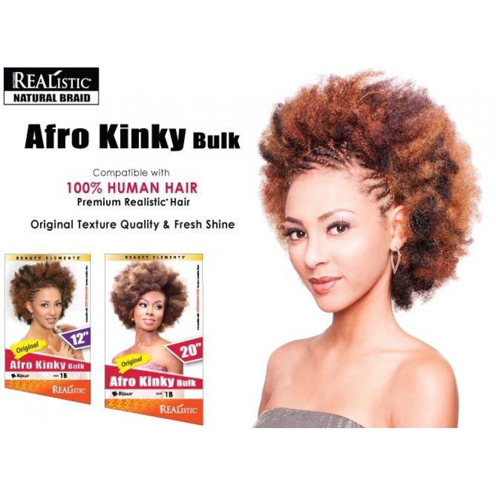 Beauty Element Synthetic Hair Crochet Braid Afro Kinky Bulk 12