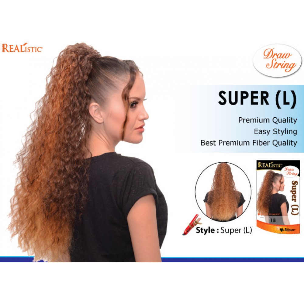 Beauty Element Synthetic Heat Resistant Draw String Super L