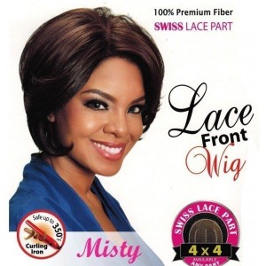 Bijoux Synthetic Swiss Silk Base 4x4 Lace Front Wig Misty Bijoux Synthetic Swiss Silk Base 4x4 Lace Front Wig Misty