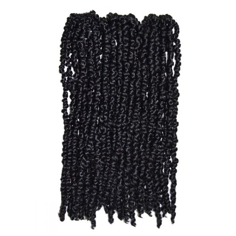 Beauty Elements Ghana Twist Synthetic Hair Crochet Braid Loop 3x Pre Stretched Passion Twist 18”