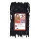 Beauty Elements Ghana Twist Synthetic Hair Crochet Braid Loop 3x Pre Stretched Passion Twist 18”