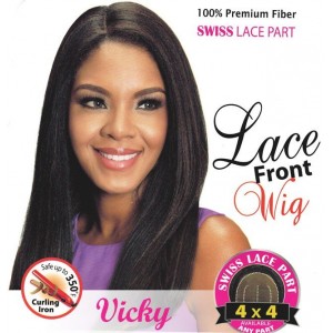 BIJOUX SYNTHETIC SWISS SILK BASE 4X4 LACE FRONT WIG VICKY BIJOUX SYNTHETIC SWISS SILK BASE 4X4 LACE FRONT WIG VICKY