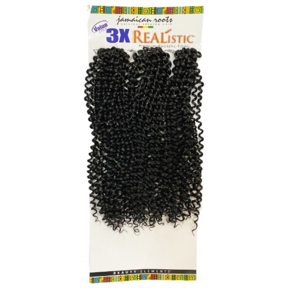 Beauty Element Realistic Synthetic Hair Crochet Bulk Braid 3x Water Wave 24