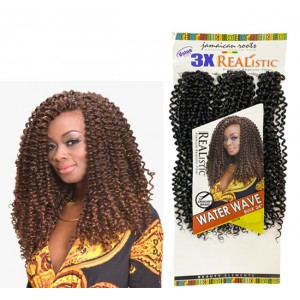 Beauty Element Realistic Synthetic Hair Crochet Bulk Braid 3x Water Wave 24"