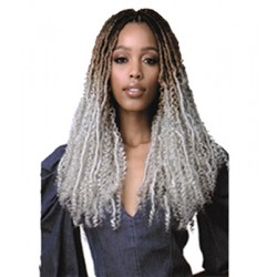 Bobbi Boss Nu Locs Synthetic Hair Crochet Braid Loop 2x Boho Water Curl 18”