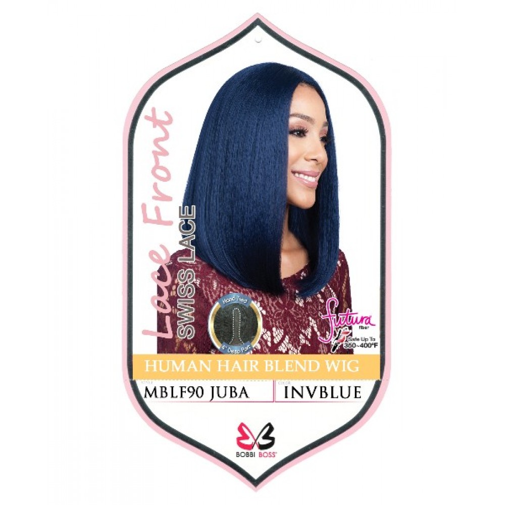 Bobbi Boss 100% Human Hair Blend Lace Front Deep Part Wig Mblf90 Juba
