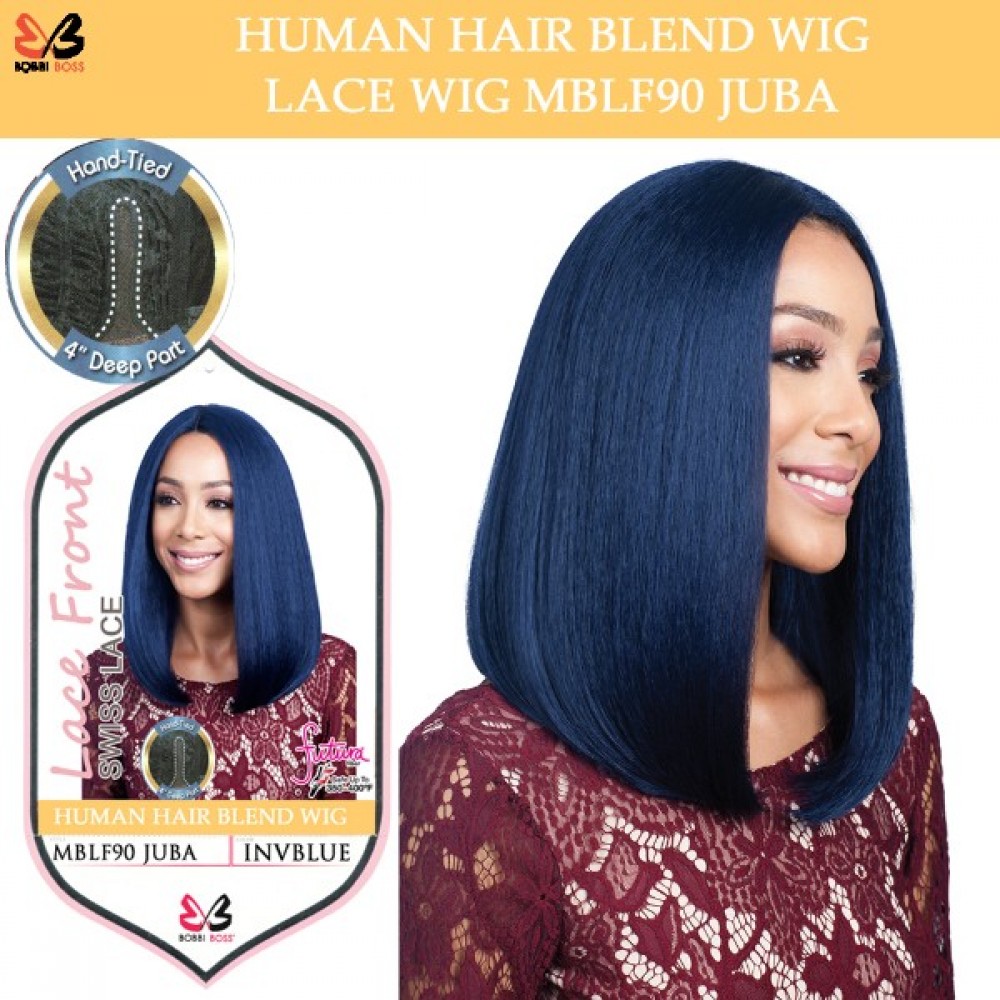 Bobbi Boss 100% Human Hair Blend Lace Front Deep Part Wig Mblf90 Juba