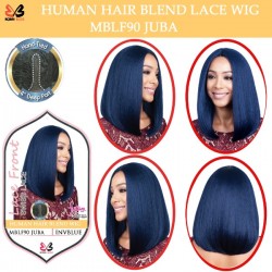 Bobbi Boss 100% Human Hair Blend Lace Front Deep Part Wig Mblf90 Juba