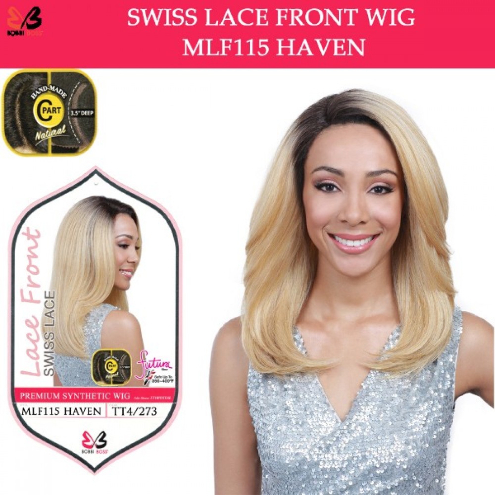 Bobbi Boss Synthetic Swiss Lace Front Deep Part Wig Mlf115 Haven