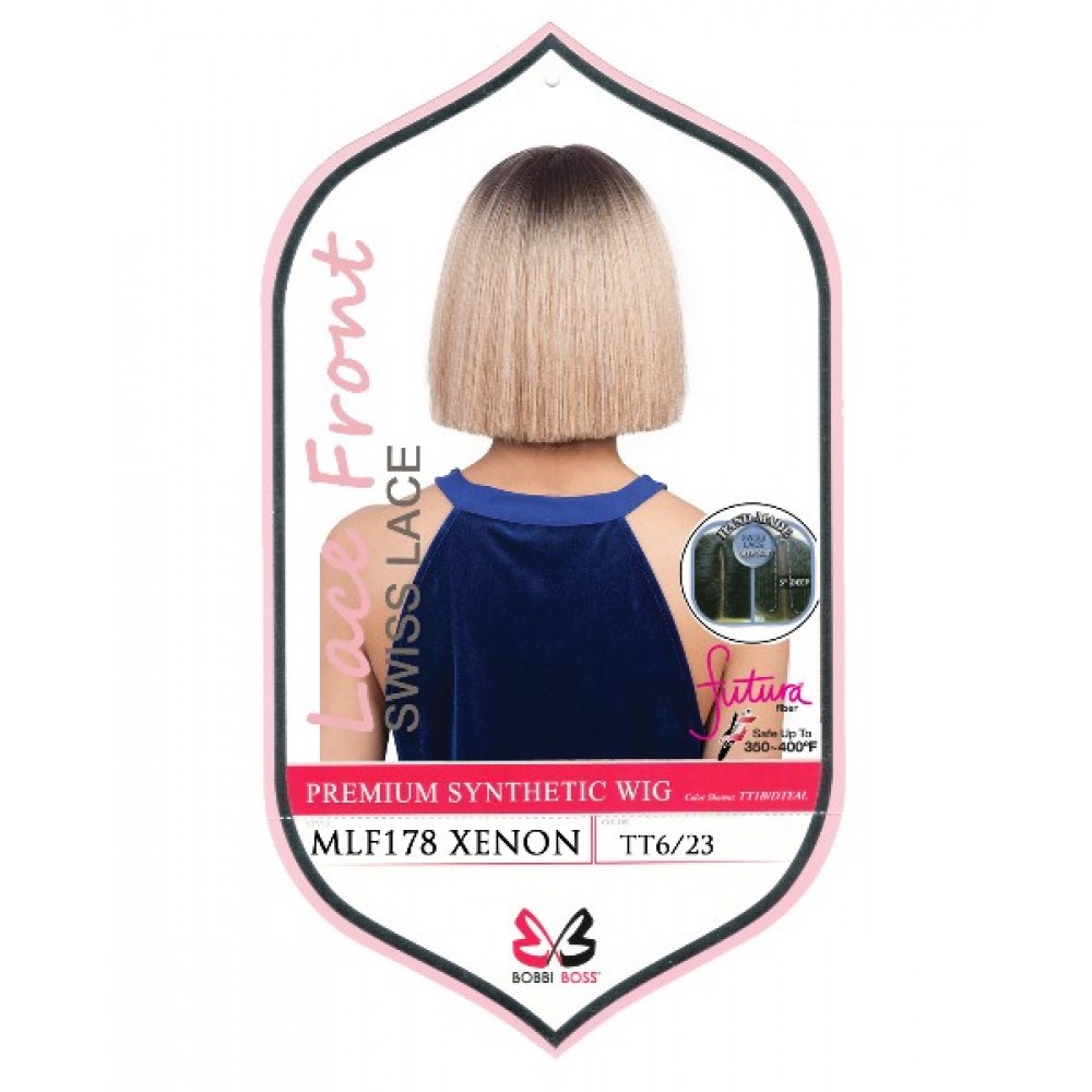 Bobbi Boss Synthetic Swiss Lace Front Deep Part Wig Mlf178 Xenon