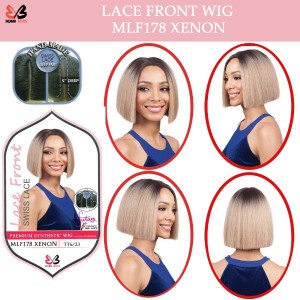 Bobbi Boss Synthetic Swiss Lace Front Deep Part Wig Mlf178 Xenon
