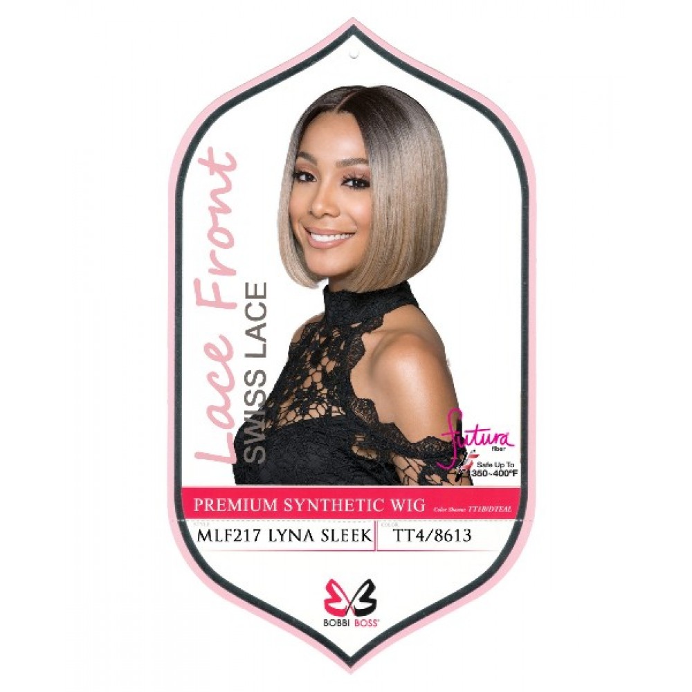 Bobbi Boss Synthetic Swiss Lace Front Deep Part Wig Mlf217 Lyna Sleek