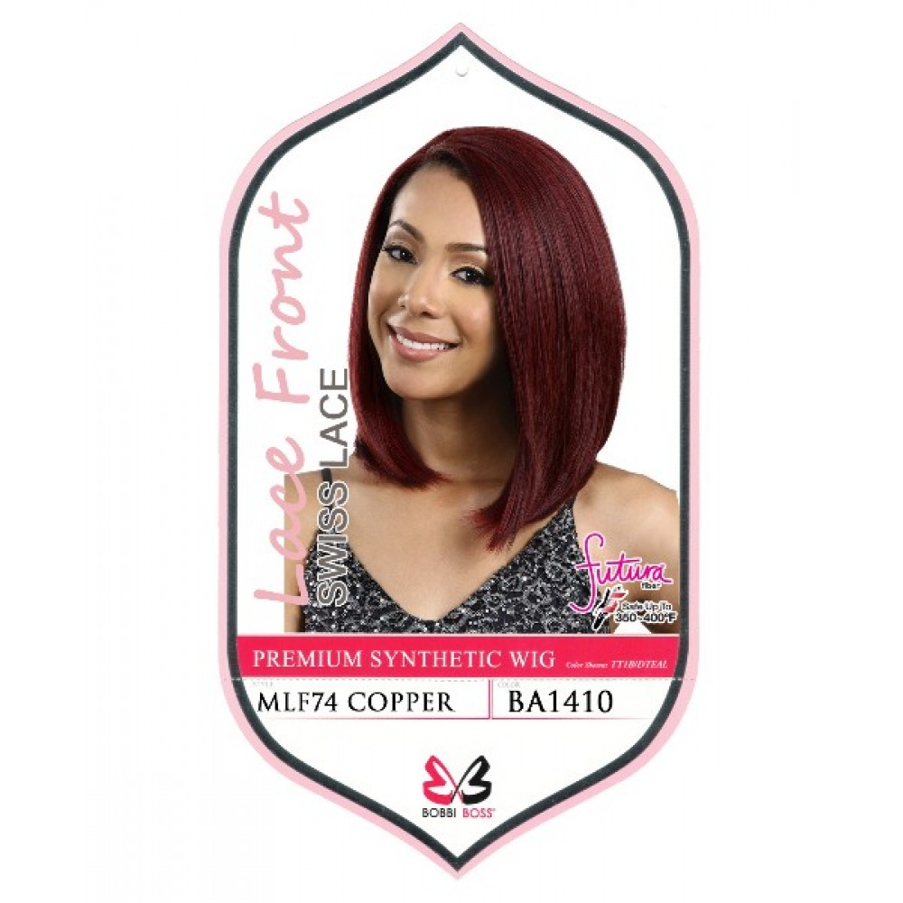 Bobbi Boss Synthetic Swiss Lace Front Wig Mlf74 Copper