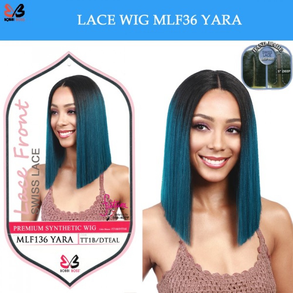 Bobbi Boss Synthetic Swiss Lace Front Deep Part Wig Mlf136 Yara