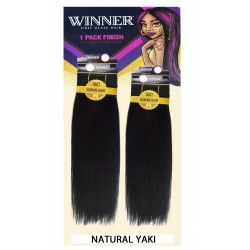 Bobbi Boss Winner 100% Human Hair Weave 4pcs Natural Yaki Bobbi Boss Winner 100% Human Hair Weave 4pcs Natural Yaki