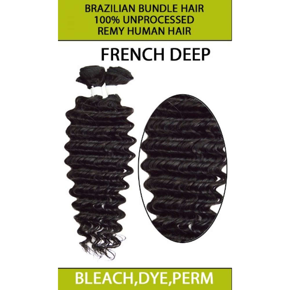 Ebo Brazilian Bundle Unprocessed 100% Virgin Remy Human Hair Weave 9a French Deep 6pcs