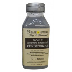 Creme Of Nature Clay & Charcoal Soften & Moisturizing Replenish Conditioner 12 Oz Creme Of Nature Clay & Charcoal Soften & Moisturizing Replenish Conditioner 12 Oz