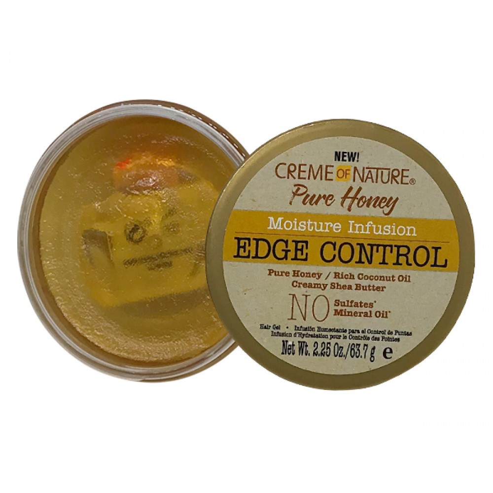 Creme Of Nature Pure Honey Moisture Infusion Edge Control 2.25 Oz