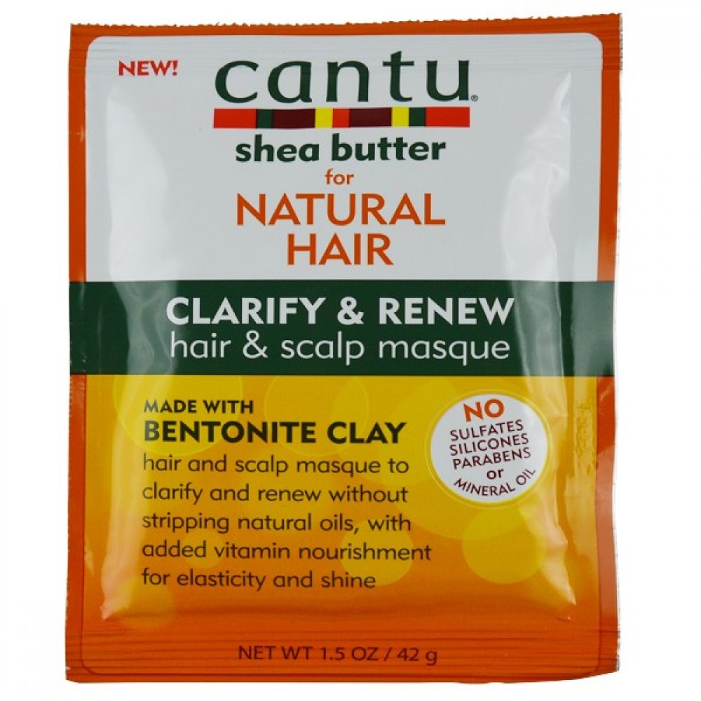 Cantu Shea Butter For Natural Hair Clarify And Renew Hair & Scalp Masque 1.5 Oz