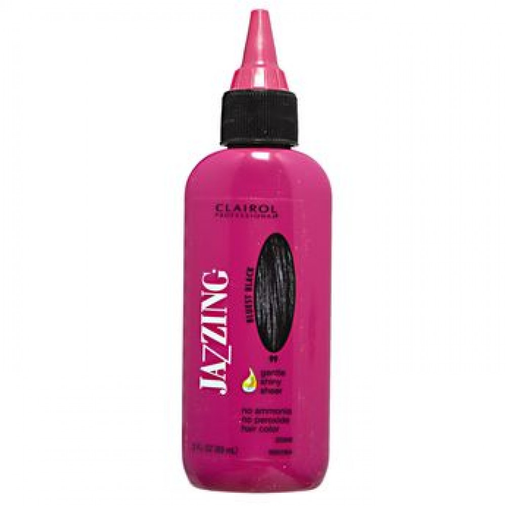clairol jazzing semi permanent hair color #099 bluest black