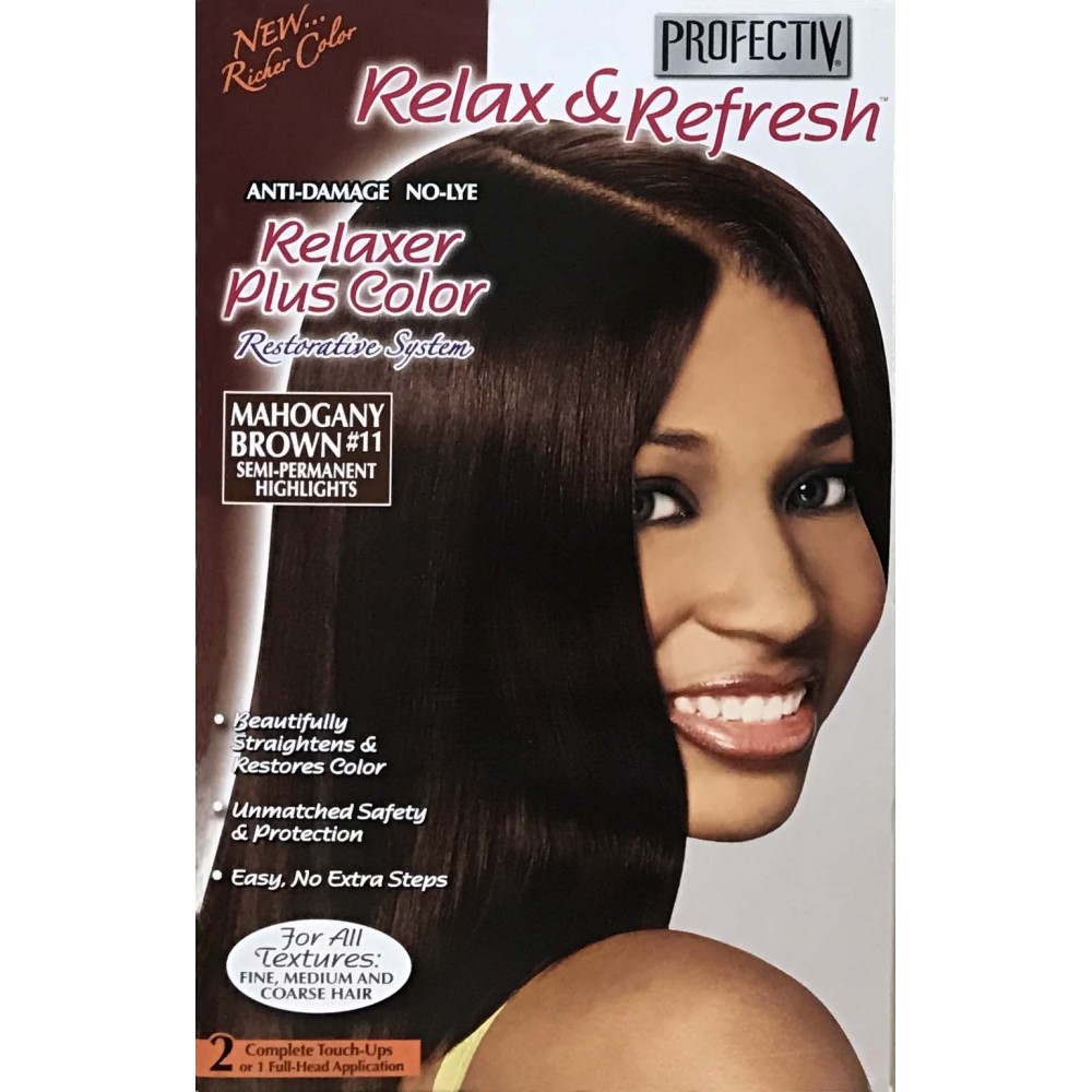 Profective Relaxer & Refresh Relaxer Plus Color Mahogany Brown 11 Profective Relaxer & Refresh Relaxer Plus Color Mahogany Brown 11