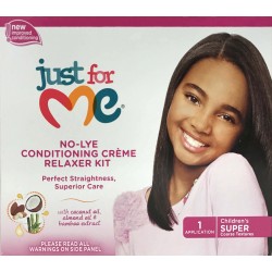 Just For Me Kids No-lye Conditioning Creme Relaxer Kit Sup Just For Me Kids No-lye Conditioning Creme Relaxer Kit Sup
