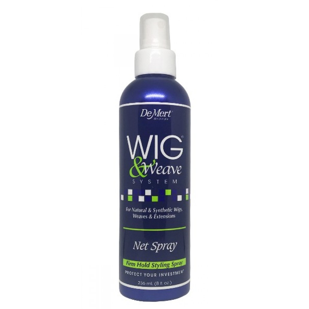 Demert Wig And Weave Net Spray Firm Hold Styling Spray 8 Oz