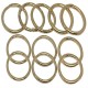 Ebo Braid Hair Ring Hair Decorations Gold Ring 12 Mm 14 Pcs
