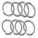 Ebo Braid Hair Ring Hair Decorations Silver Ring 15 Mm 12 Pcs